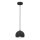 SOOL pendant light on cord 1xE27/15W/230V, Ø 15 cm, black