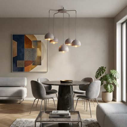 SOOL Pendant on Cable 5xE27/15W/230V, Cream