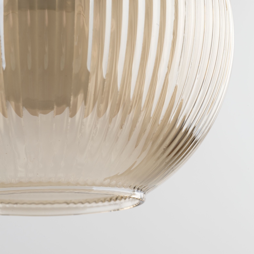 SOPHIA cable-hung pendant light 1xE14/10W/230V black/smoked beige