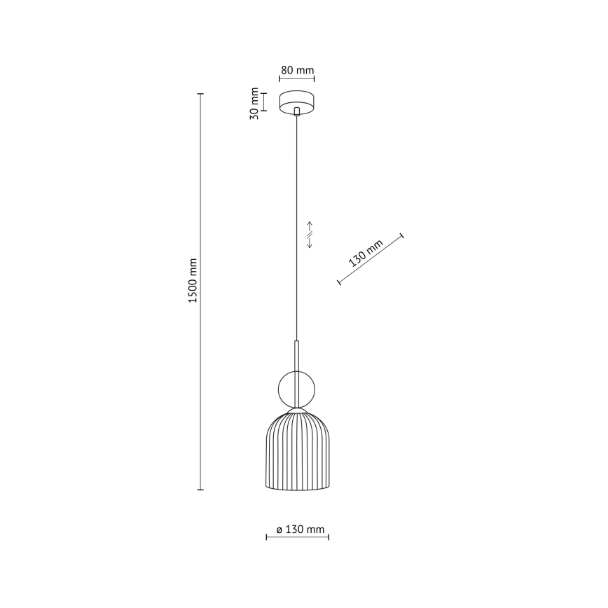 SOPHIA Cable Pendant Lamp 1xE14/10W/230V Black/Smoky Beige
