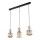 SOPHIA Cable Pendant Lamp 3xE14/10W/230V Black/Smoky Beige