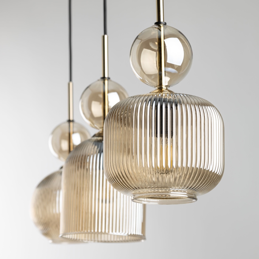 SOPHIA Cable Pendant Lamp 3xE14/10W/230V Black/Smoky Beige