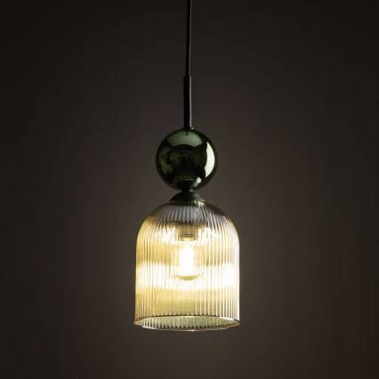 SOPHIA Cable Pendant Light 1xE14/10W/230V Black/Green/Smoky Beige