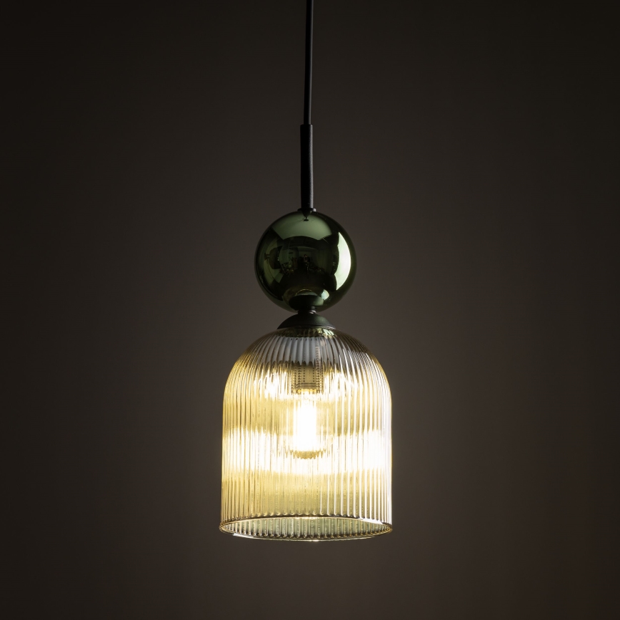 SOPHIA Cable Pendant Light 1xE14/10W/230V Black/Green/Smoky Beige