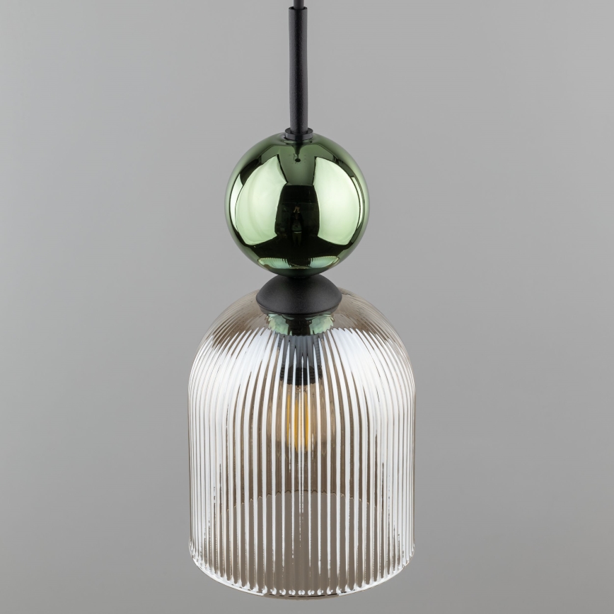 SOPHIA Cable Pendant Light 1xE14/10W/230V Black/Green/Smoky Beige