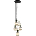 SOPHIA cable pendant light 5xE14/10W/230V black/green/smoked beige