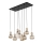 SOPHIA Cable Pendant Light 8xE14/10W/230V Black/Smoked Beige