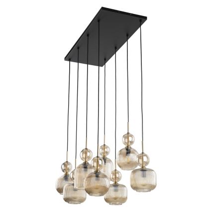 SOPHIA Cable Pendant Light 8xE14/10W/230V Black/Smoked Beige