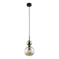 SOPHIA cable-suspended pendant 1xE14/10W/230V black/green/smoky beige