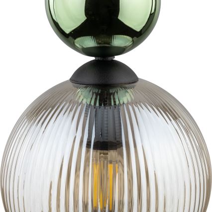 SOPHIA cable-suspended pendant 1xE14/10W/230V black/green/smoky beige