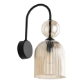 SOPHIA wall light 1xE14/10W/230V black/smoked beige