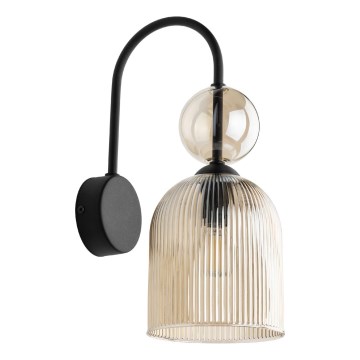 SOPHIA wall light 1xE14/10W/230V black/smoked beige