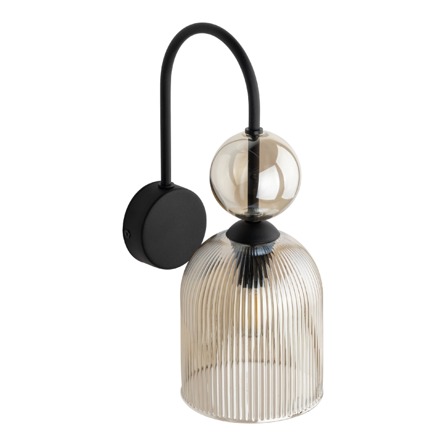 SOPHIA wall light 1xE14/10W/230V black/smoked beige