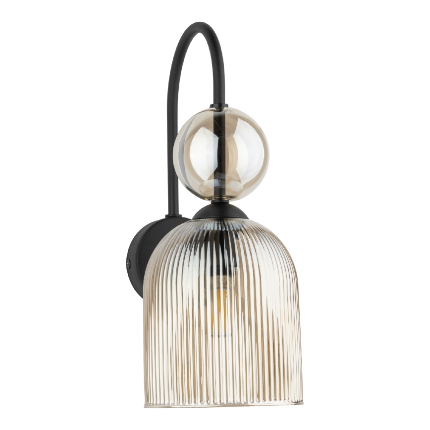SOPHIA wall light 1xE14/10W/230V black/smoked beige