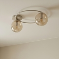 SOPRA ceiling light 2xE14/10W/230V beige/smoked beige