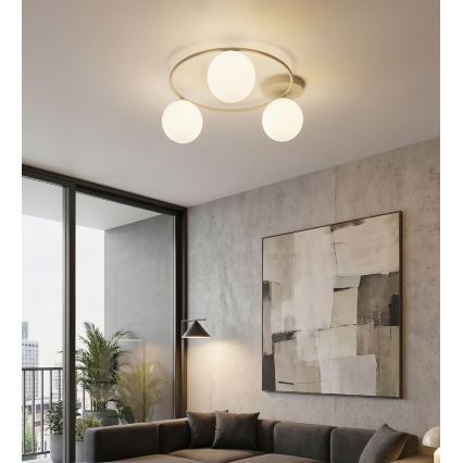 SOPRA Ceiling Light 3xE14/10W/230V Beige/White