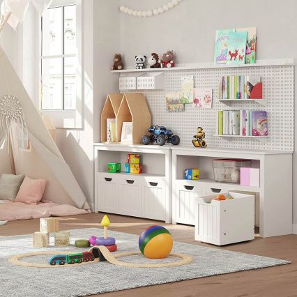 SORELL White Shelving Cabinet