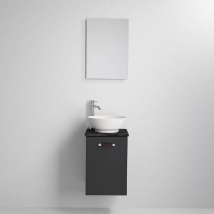 SOREN Black bathroom vanity with sink