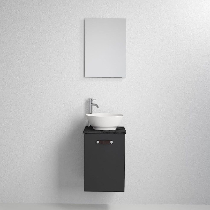 SOREN Black bathroom vanity with sink