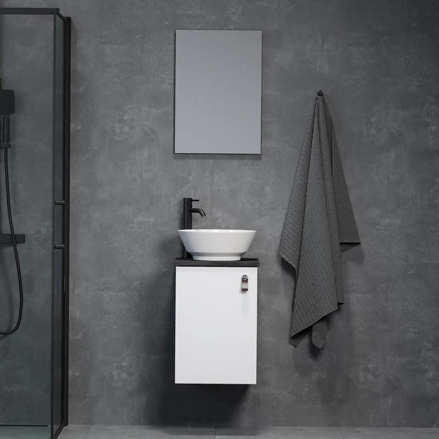 SOREN White Bathroom Vanity with Sink