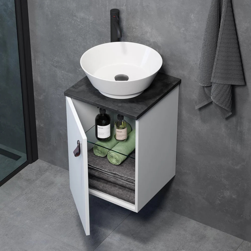 SOREN White Bathroom Vanity with Sink