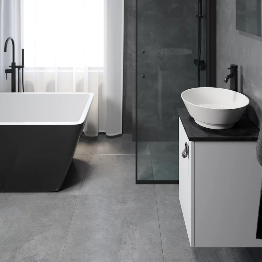 SOREN White Bathroom Vanity with Sink