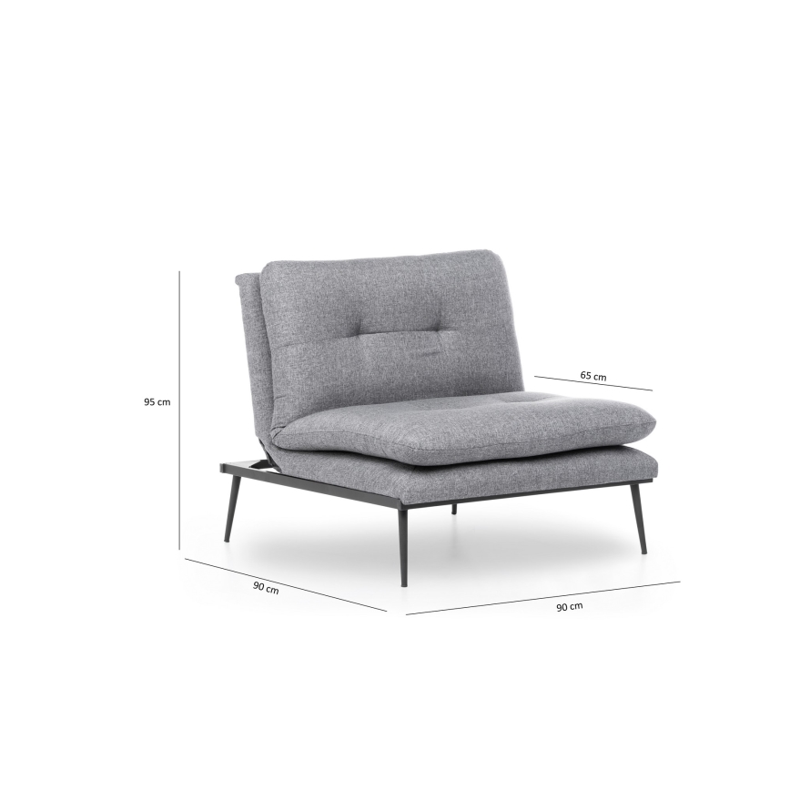 SPEAKY Convertible Armchair, Grey