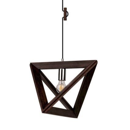 Chandelier on a string TRIGONON 1xE27/60W/230V beech - FSC certified