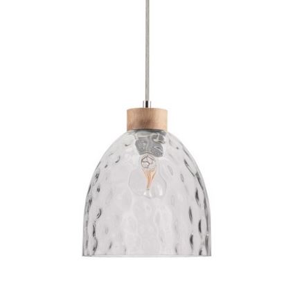Chandelier on a string ALESSANDRO 1xE27/60W/230V oak - FSC certified