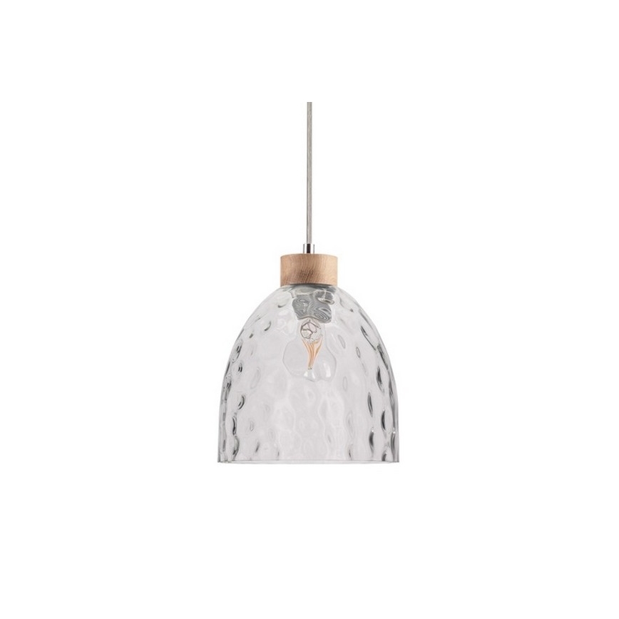 Chandelier on a string ALESSANDRO 1xE27/60W/230V oak - FSC certified