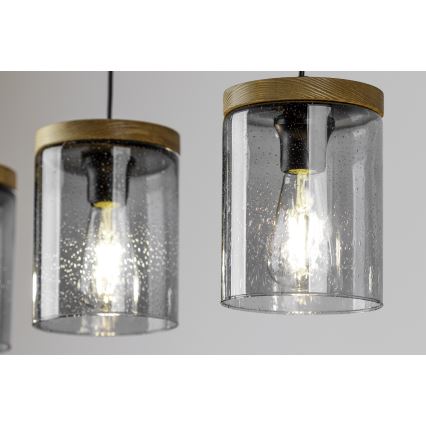 Chandelier on a string MONSUN 1xE27/60W/230V pine - FSC certified