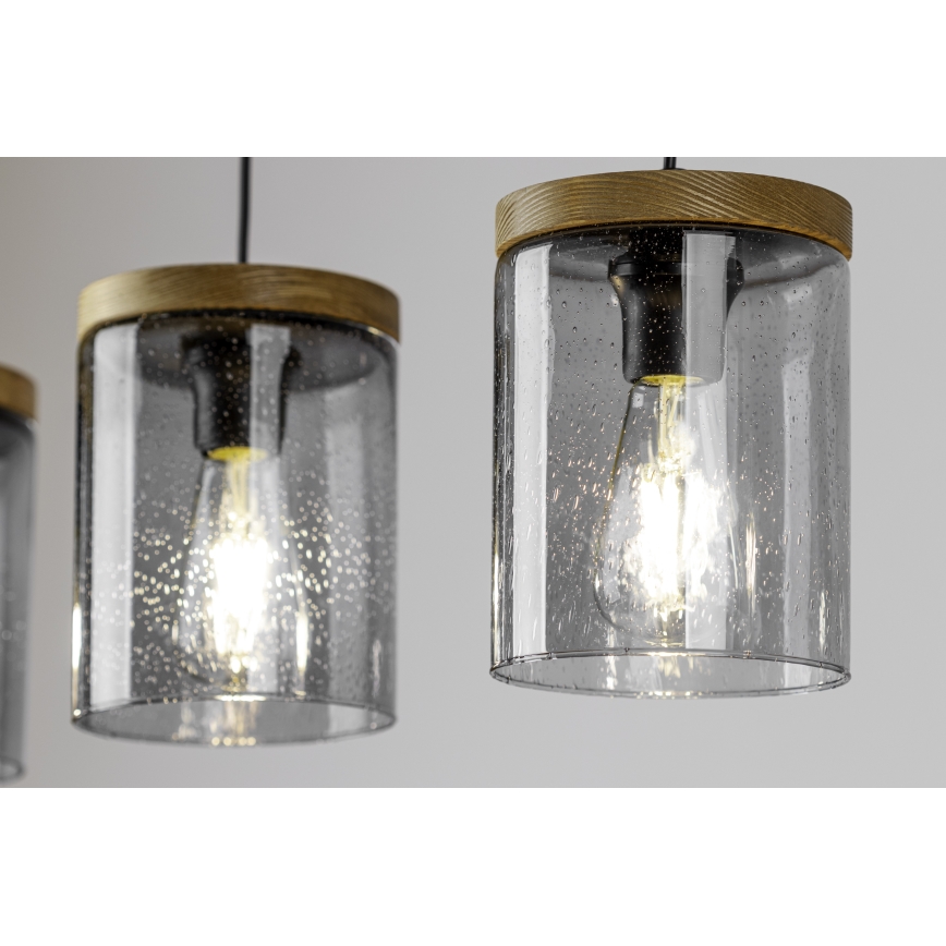 Chandelier on a string MONSUN 1xE27/60W/230V pine - FSC certified