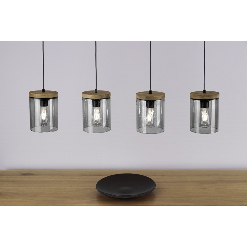 Chandelier on a string MONSUN 1xE27/60W/230V pine - FSC certified