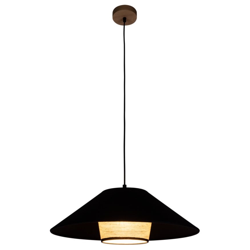 Chandelier on a string AMIGO 1xE27/60W/230V oak – FSC certified