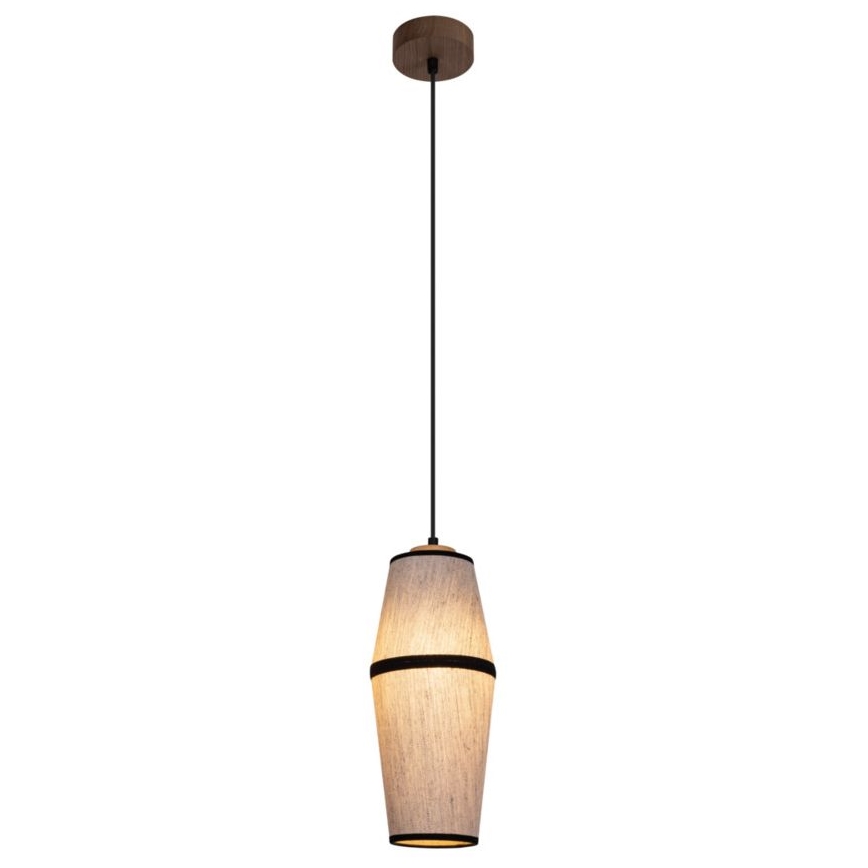 Chandelier on a string AMIGO 1xE27/25W/230V oak – FSC certified