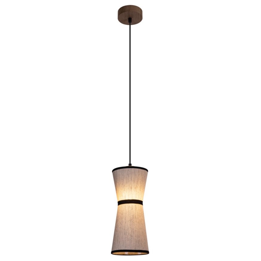 Chandelier on a string AMIGO 1xE27/25W/230V oak – FSC certified