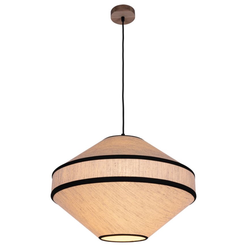 Chandelier on a string AMIGO 1xE27/60W/230V oak – FSC certified
