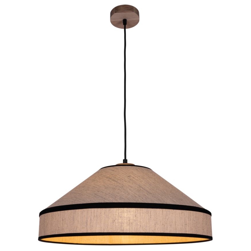 Chandelier on a string AMIGO 1xE27/60W/230V oak – FSC certified