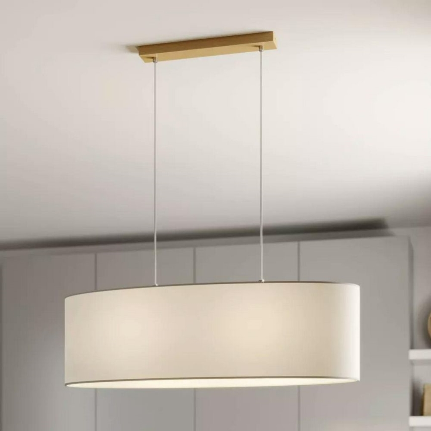 Chandelier on a string DOVE 2xE27/40W/230V oak - FSC certified