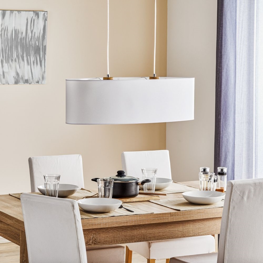 Chandelier on a string DOVE 2xE27/40W/230V oak - FSC certified