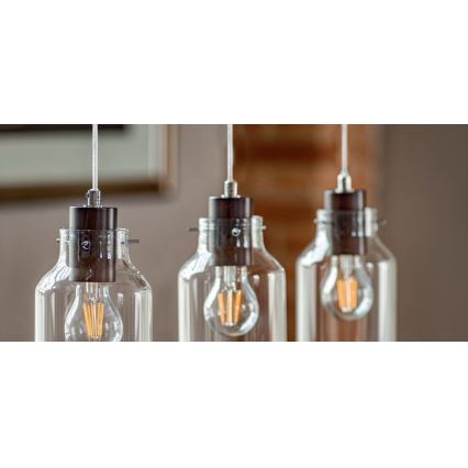 Chandelier on a string ALESSANDRO 1xE27/60W/230V beech