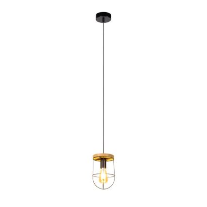 Chandelier on a string NETUNO 1xE27/60W/230V oak - FSC certified