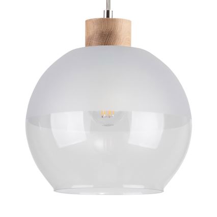 Chandelier on a string ALESSANDRO 1xE27/60W/230V oak - FSC certified