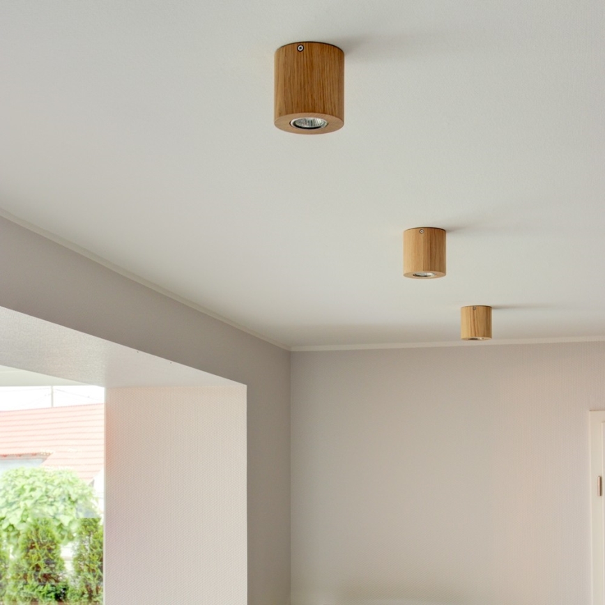 Ceiling light WOODDREAM 1xGU10/6W/230V oak - FSC certified