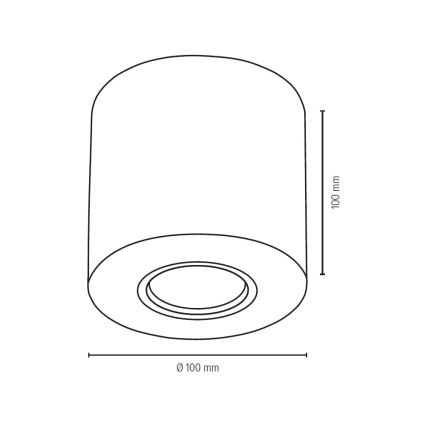 Ceiling light WOODDREAM 1xGU10/6W/230V oak - FSC certified