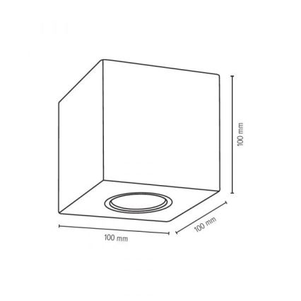 Ceiling light CONCRETEDREAM 1xGU10/6W/230V concrete