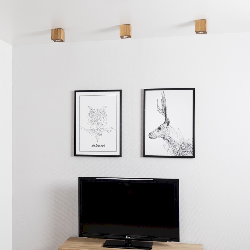Ceiling light WOODDREAM 1xGU10/6W/230V oak - FSC certified