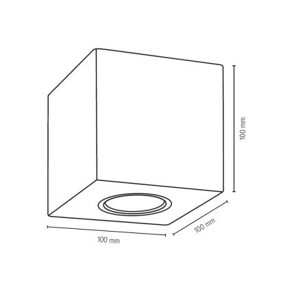 Ceiling light WOODDREAM 1xGU10/6W/230V oak - FSC certified