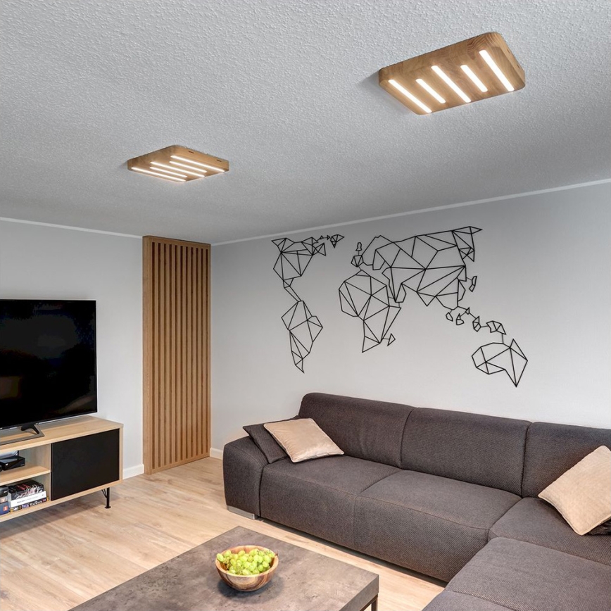 LED Ceiling light NEELE 5xLED/3.9W/230V oak - FSC certified
