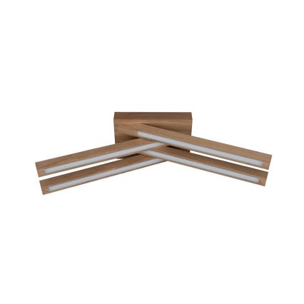LED Surface-mounted chandelier LINUS 4xLED/4.5W/230V matte oak - FSC certified